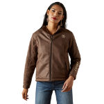 Picture of Ariat 10062795 Ariat Logo Softshell Faux Leather Jacket