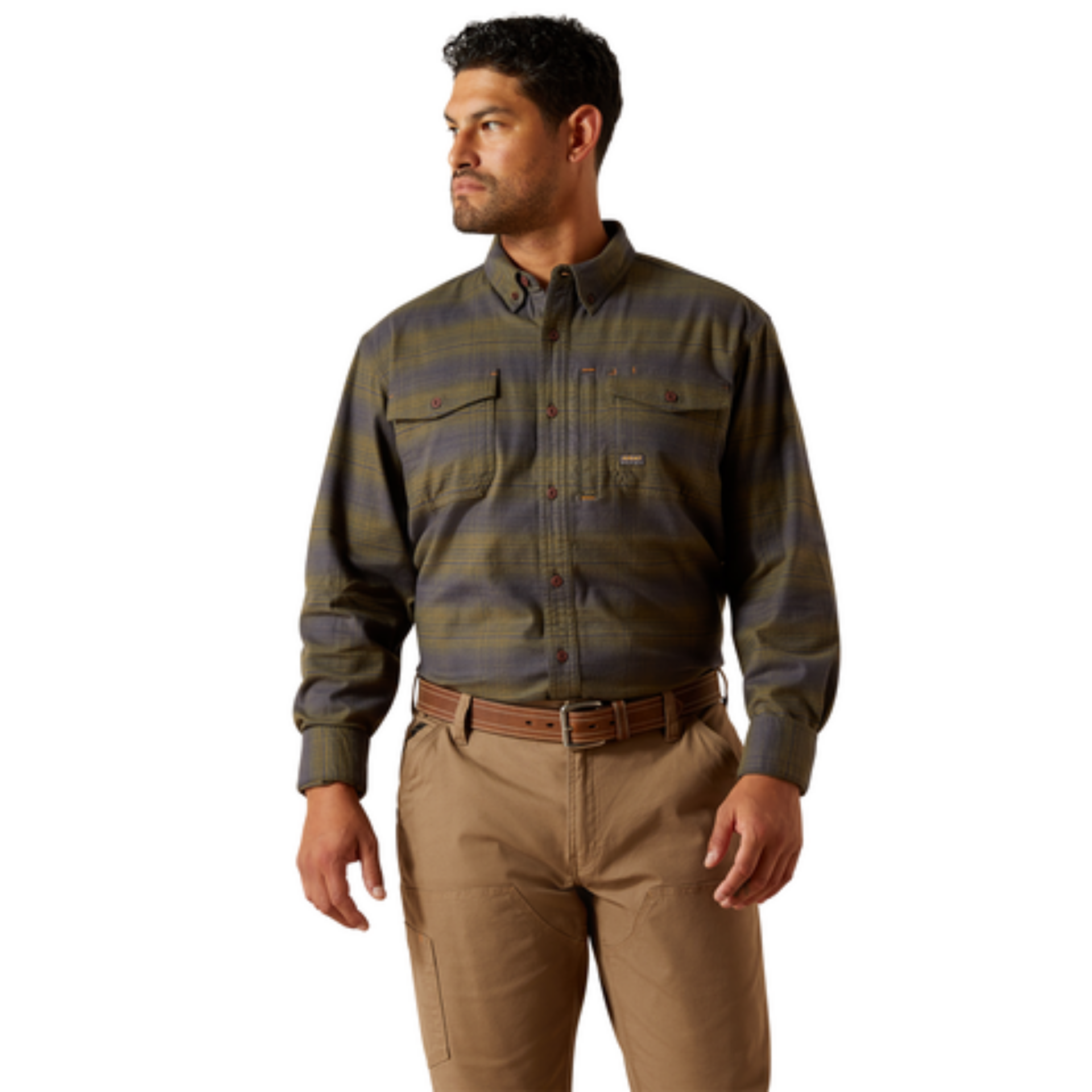 Picture of Ariat 10062530 Rebar Flannel DuraStretch  Work Shirt