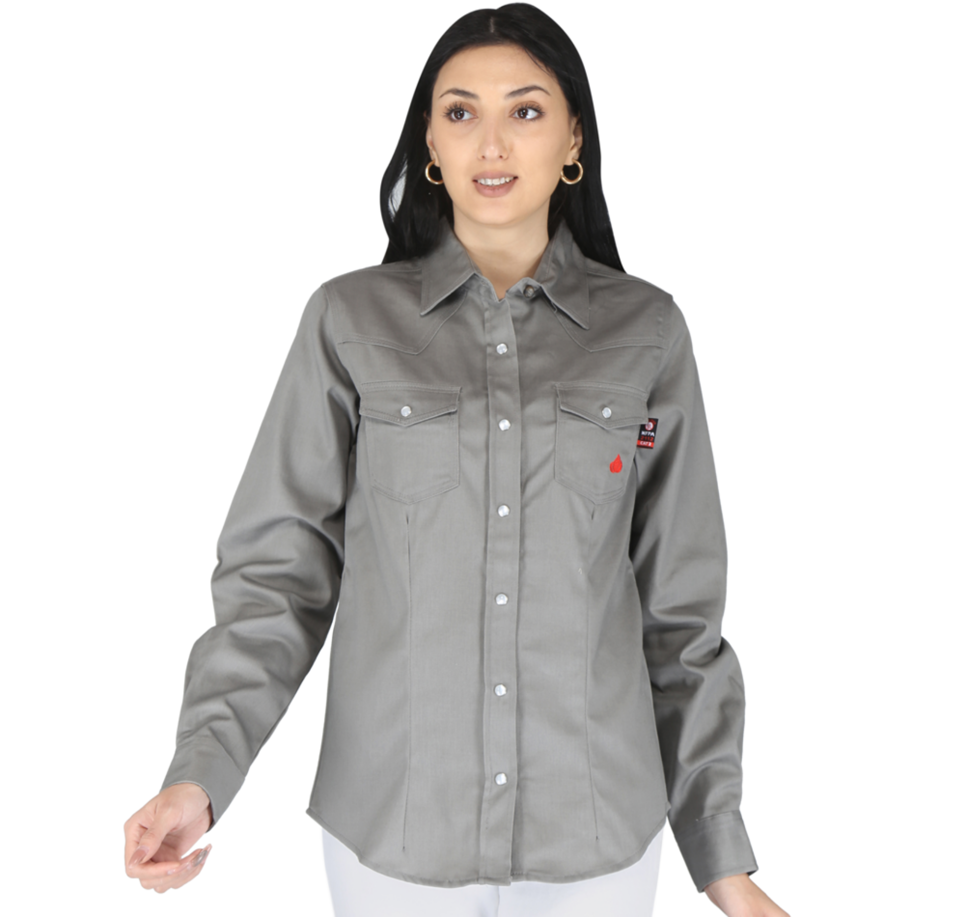 Picture of Forge FR LFRSLD LADIES FR SOLID SNAP SHIRT