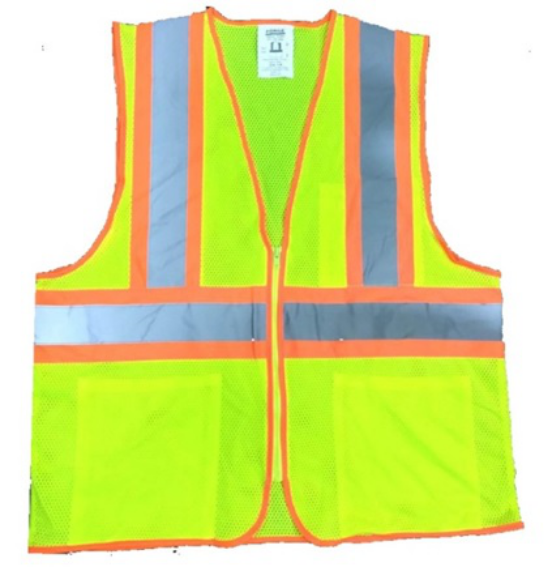 Picture of Forge FR MHVMP-008 MEN'S HI-VIS MESH ZIP POCKET VEST