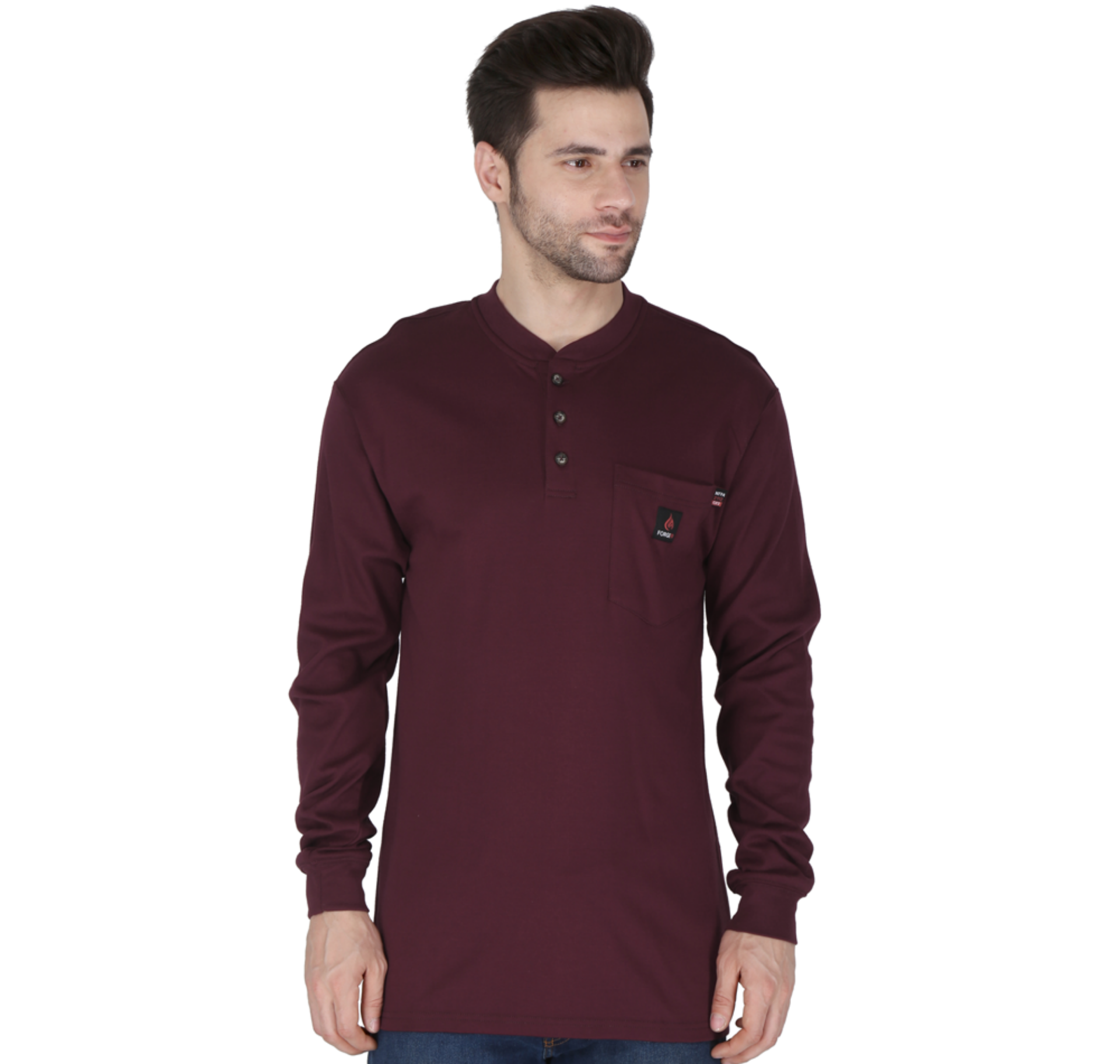 Picture of Forge FR MFRHNLY004 MEN'S FR HENLEY