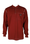Picture of Forge FR MFRCSHNLY-LW MEN'S FR CONTRAST STITCH  HENLEY - LIGHT WEIGHT