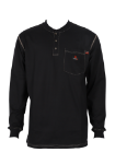 Picture of Forge FR MFRCSHNLY-LW MEN'S FR CONTRAST STITCH  HENLEY - LIGHT WEIGHT