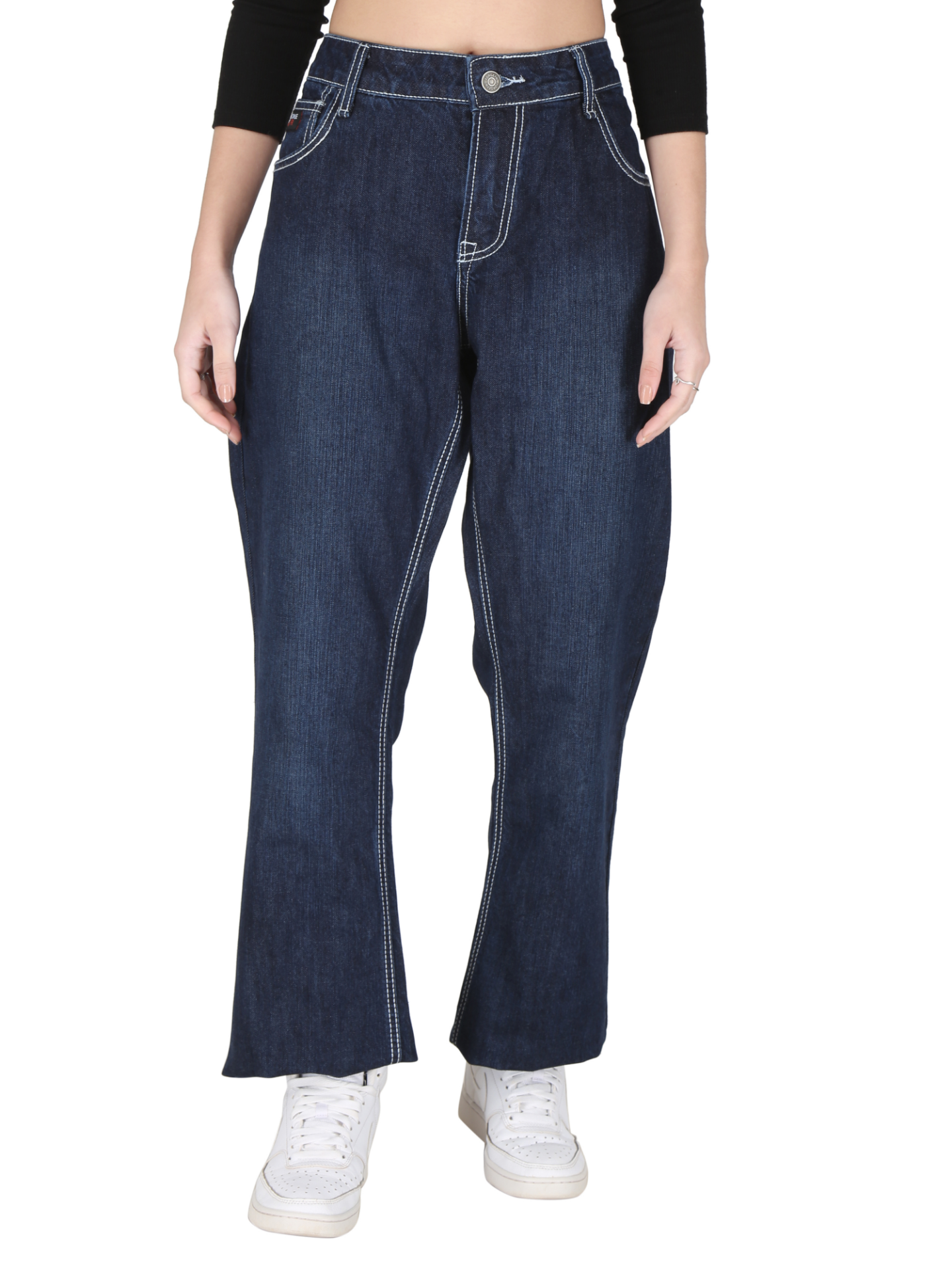 Picture of Forge FR LFRJ001-0051 LADIES FR CROSS HETCH JEANS