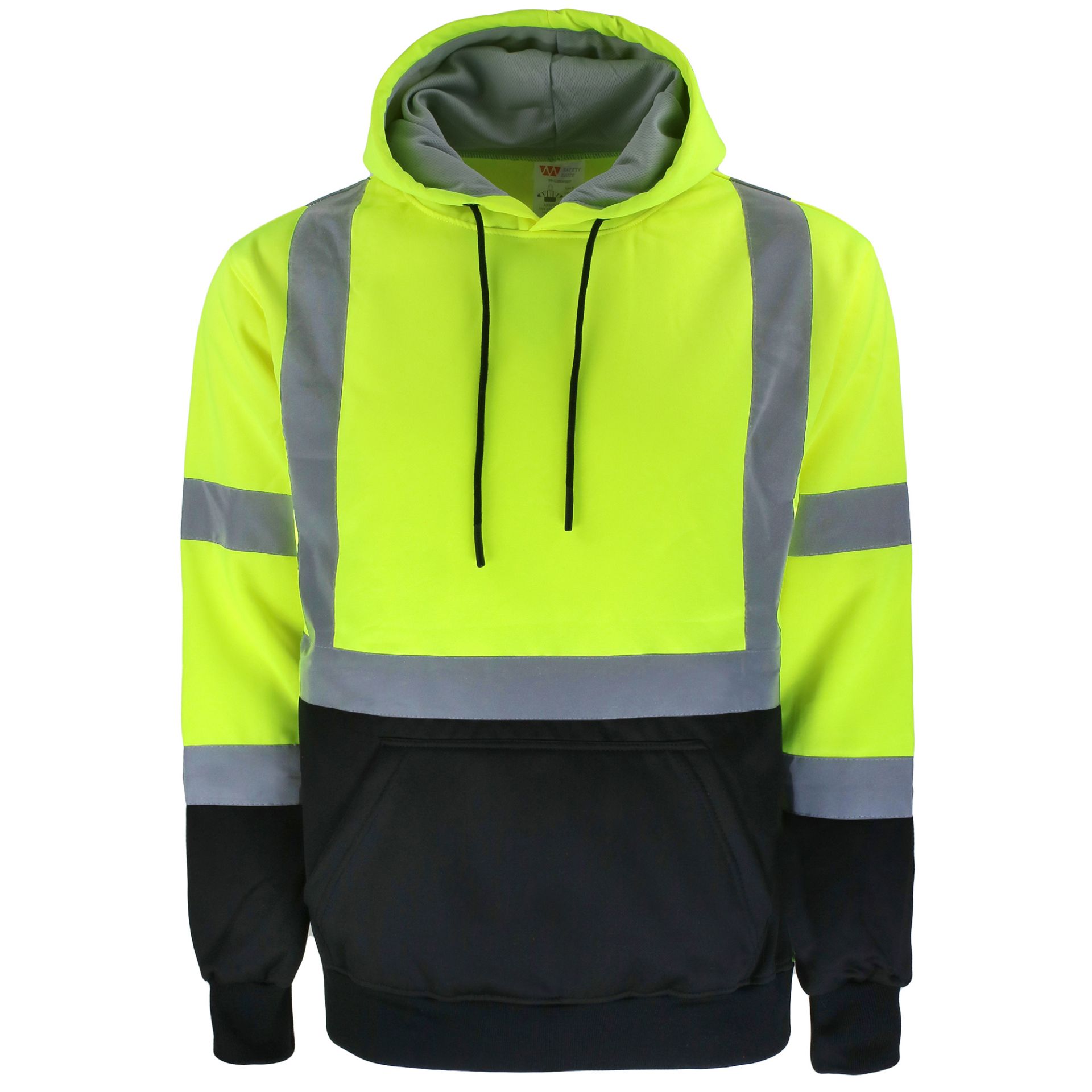 Picture of Safety Brite SB-C3MWBBP Class 3 Hi Vis Pullover Sweatshirt with Black Bottom