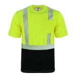 Picture of Safety Brite SB-C2SSBBSEG Class 2 Short Sleeve HI VIS Black Bottom Segmented T-Shirt