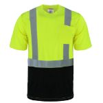 Picture of Safety Brite SB-C2SSBB Class 2 Short Sleeve HI VIS T-Shirt with Black Bottom