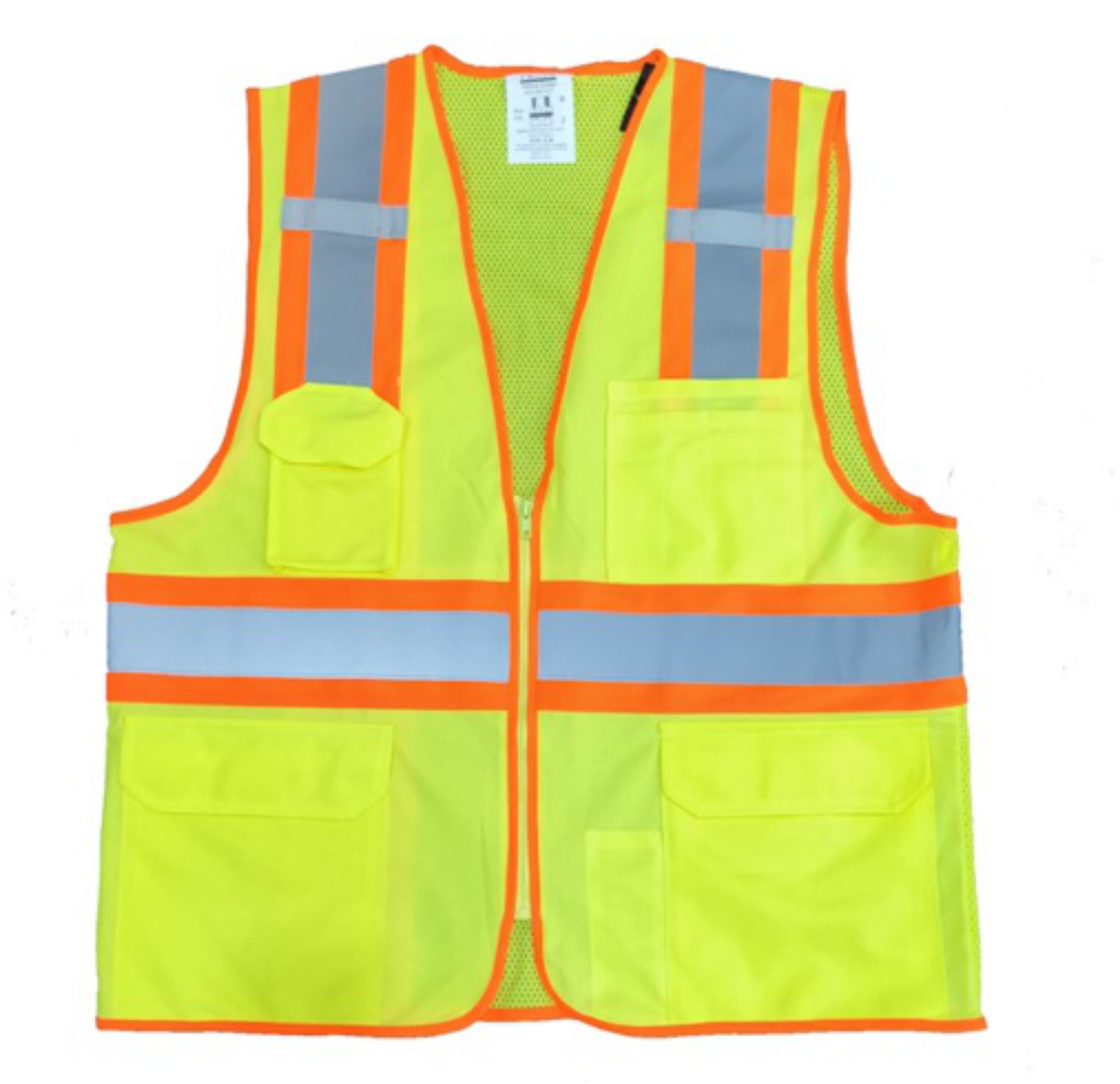 Picture of Forge FR MHVMP-007 MEN'S HI-VIS MESH ZIP POCKET 2 TONE VEST