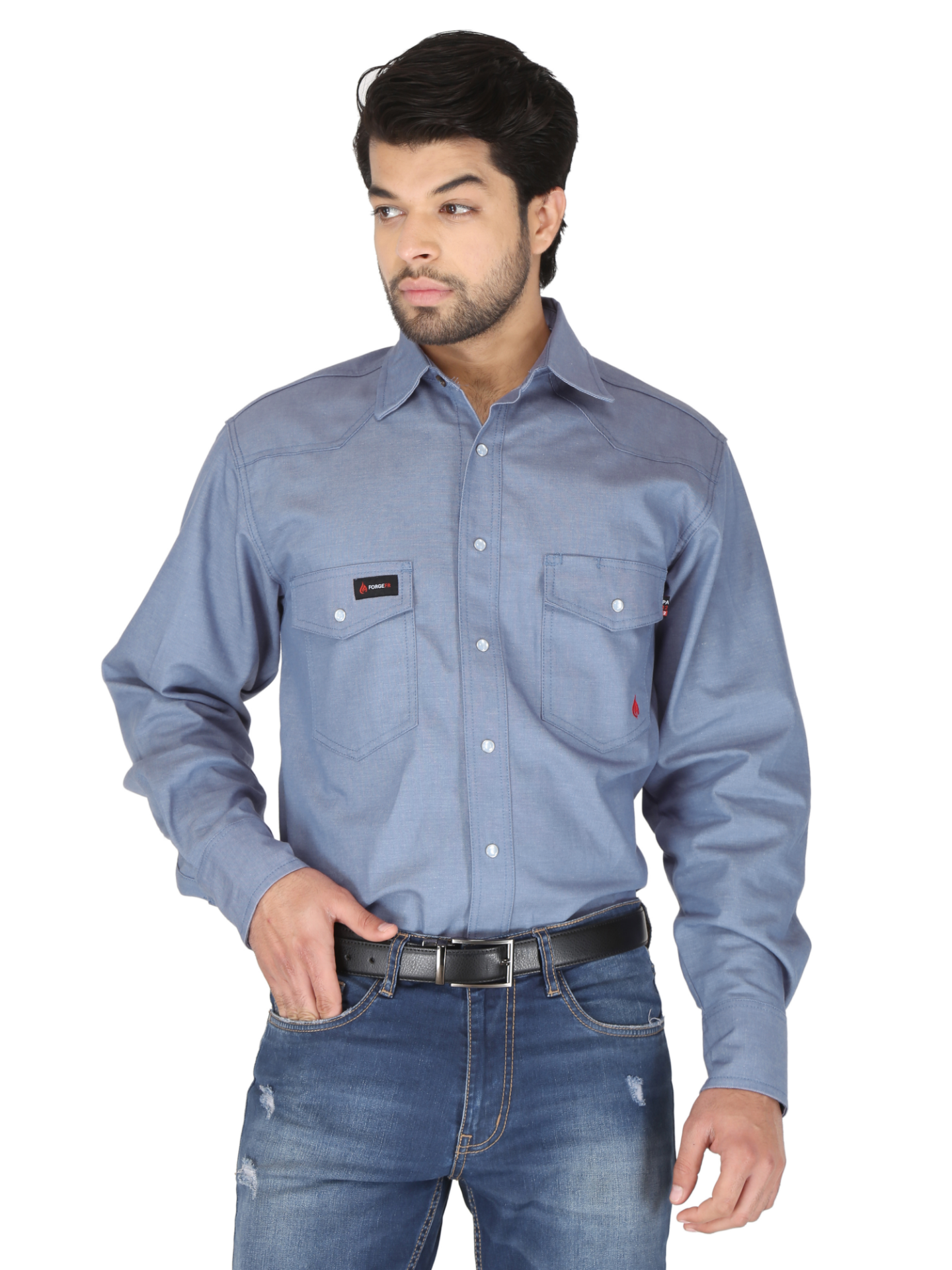 Picture of Forge FR MFRCLS0010 MEN'S FR CHAMBRAY SHIRT