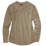 Picture of Carhartt 102685 Womens Flame Resistant Force Relaxed Fit Midweight Long-Sleeve Pocket T-Shirt