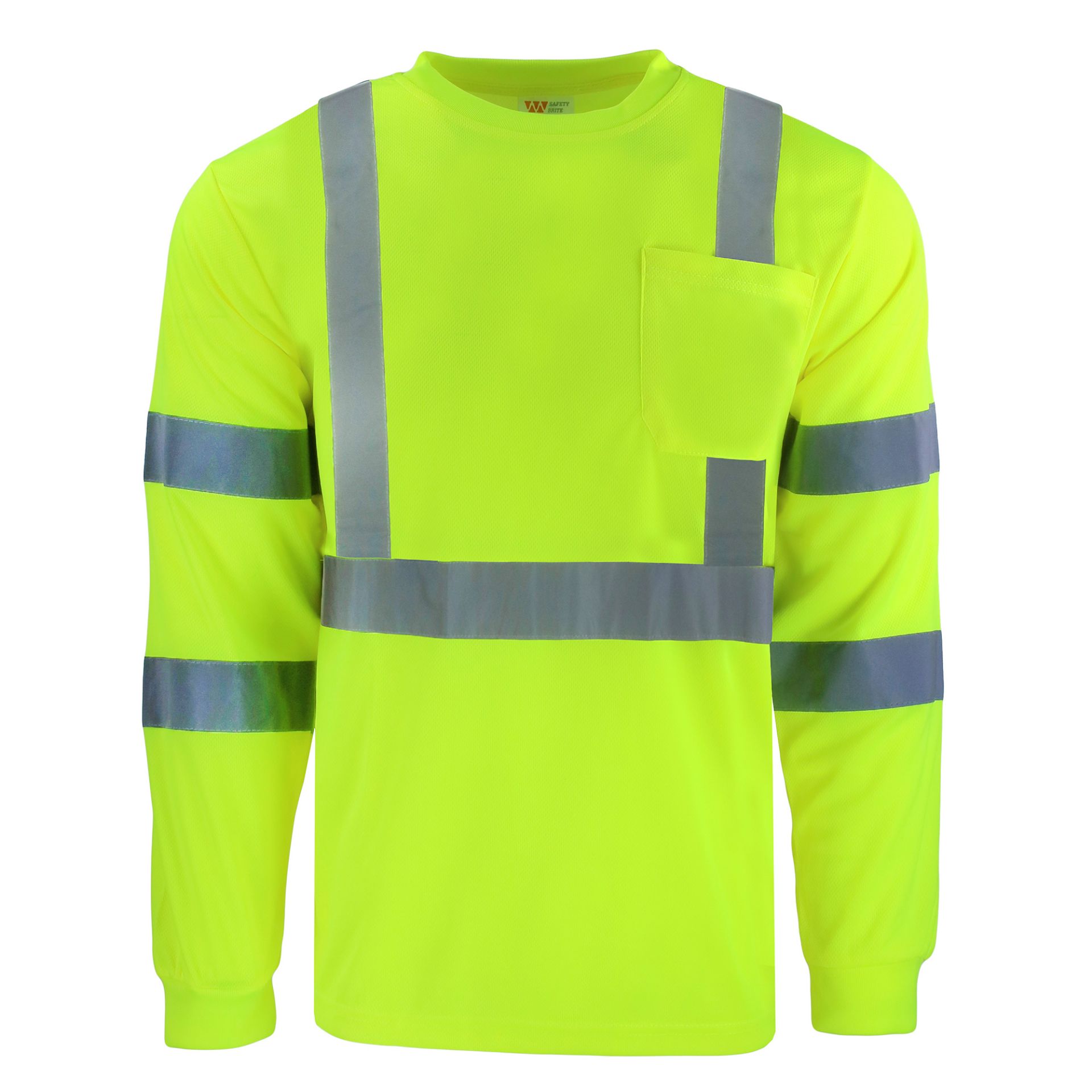 Picture of Safety Brite SB-C3LS Class 3 Long Sleeve HI VIS T-Shirt