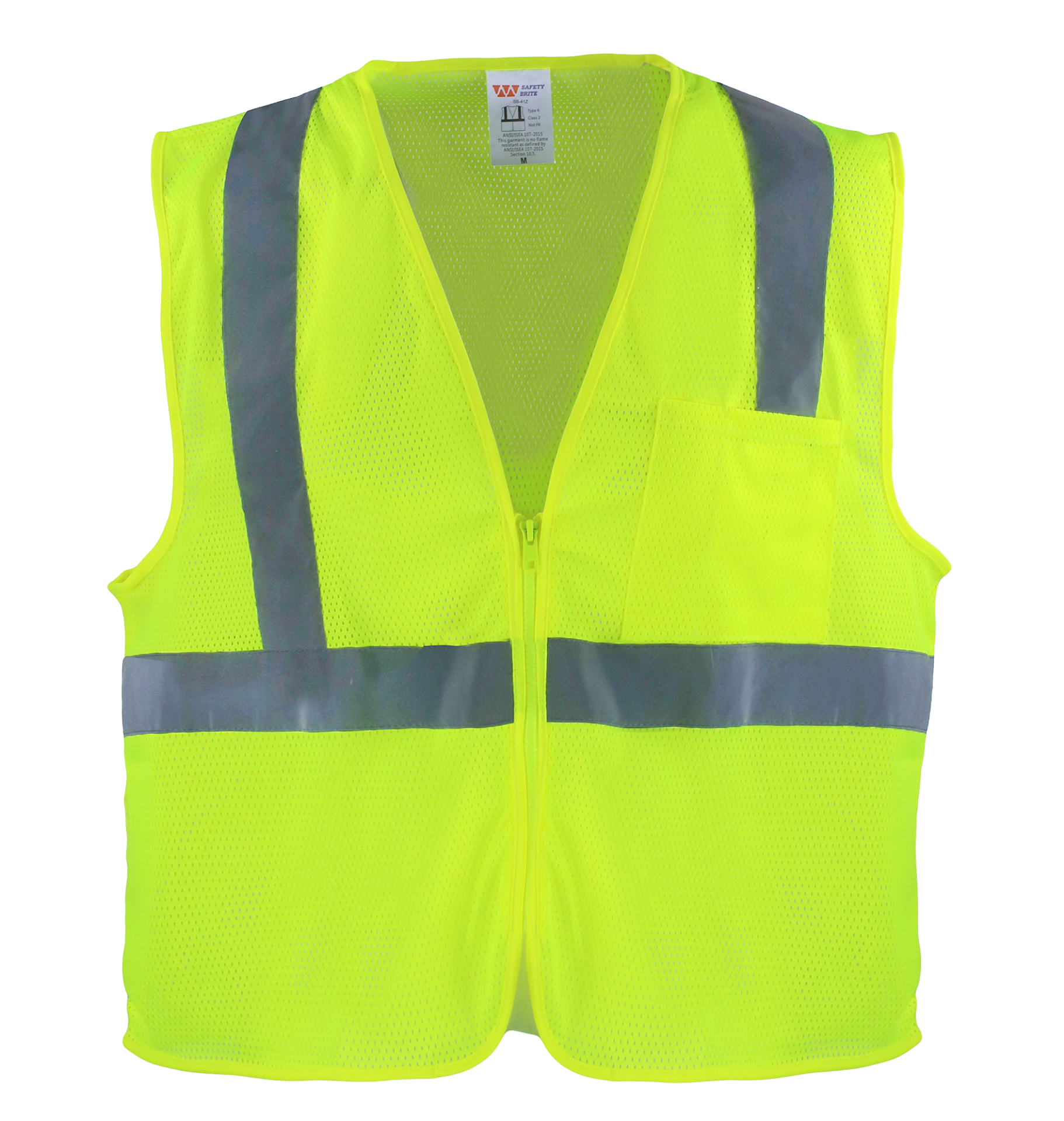 Picture of Safety Brite SB-41Z HI VISIBILITY MESH SAFETY VEST