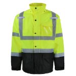 Picture of Safety Brite SB-C3RJ51Z Class 3 Hi Vis Rain Jacket