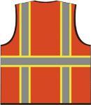 Picture of Safety Brite SB-43Z Class 2 Multi-Pocket Two-Tone Trim Mesh Vest
