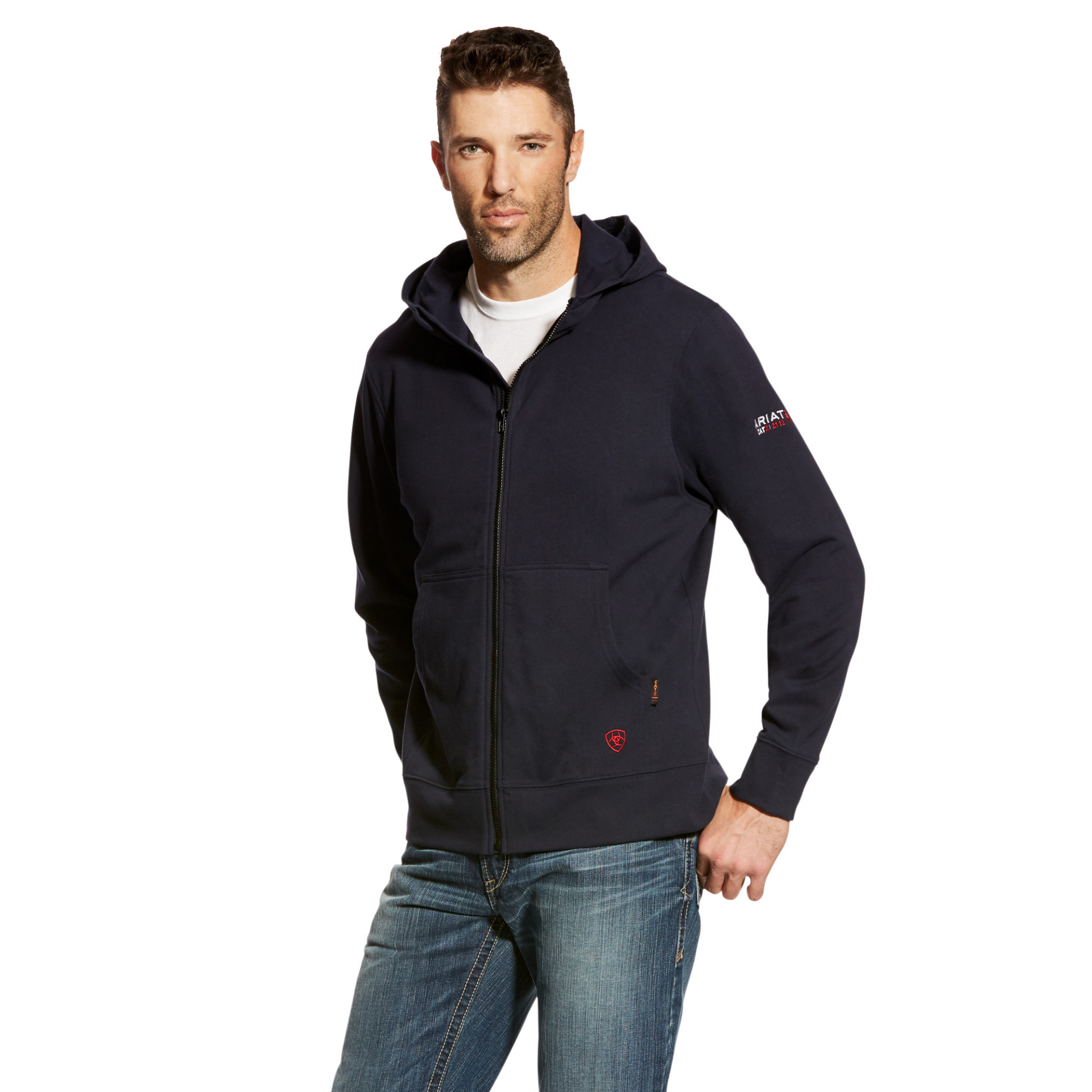 Picture of Ariat 10023979 FR DURASTRETCH FULL ZIP HOOD