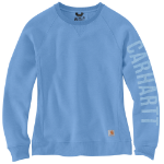 Picture of Carhartt 104410 Relaxed Fit Midweight Crewneck Block Logo Sleeve Graphic Sweatshirt