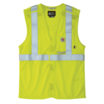 Picture of Carhartt 105787 Mens Flame Resistant High-Visibility Mesh Class 2 Vest