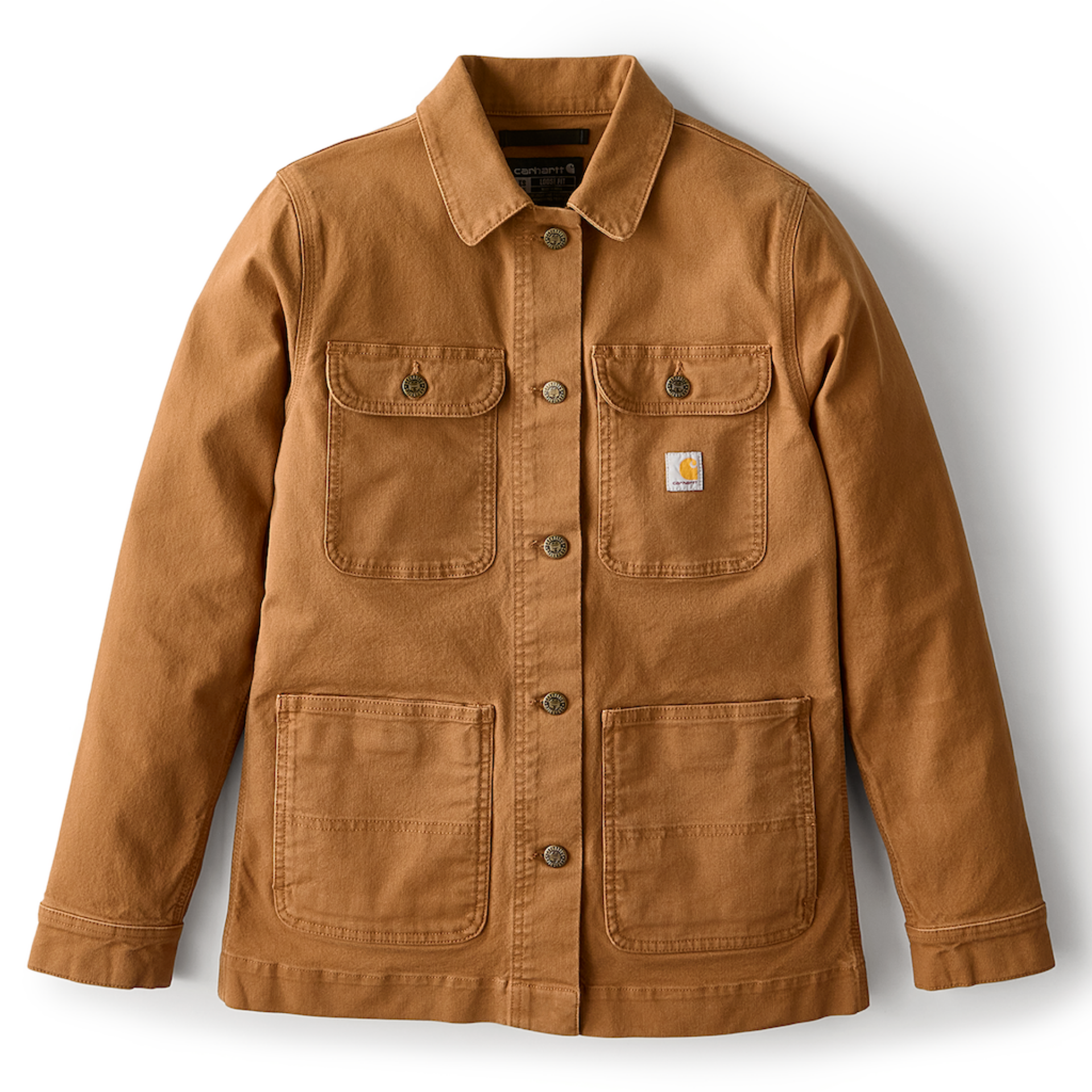 Picture of Carhartt 106812 Womens Iconic Stretch Duck Chore Coat