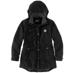 Picture of Carhartt 105512 Womens Loose Fit Washed Duck Coat
