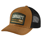 Picture of Carhartt 107004 Mens Canvas Mesh-Back Workwear Patch Cap