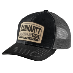 Picture of Carhartt 107004 Mens Canvas Mesh-Back Workwear Patch Cap