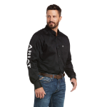 Picture of Ariat 10017497 TEAM LOGO TWILL  CLSSC LS SHRT
