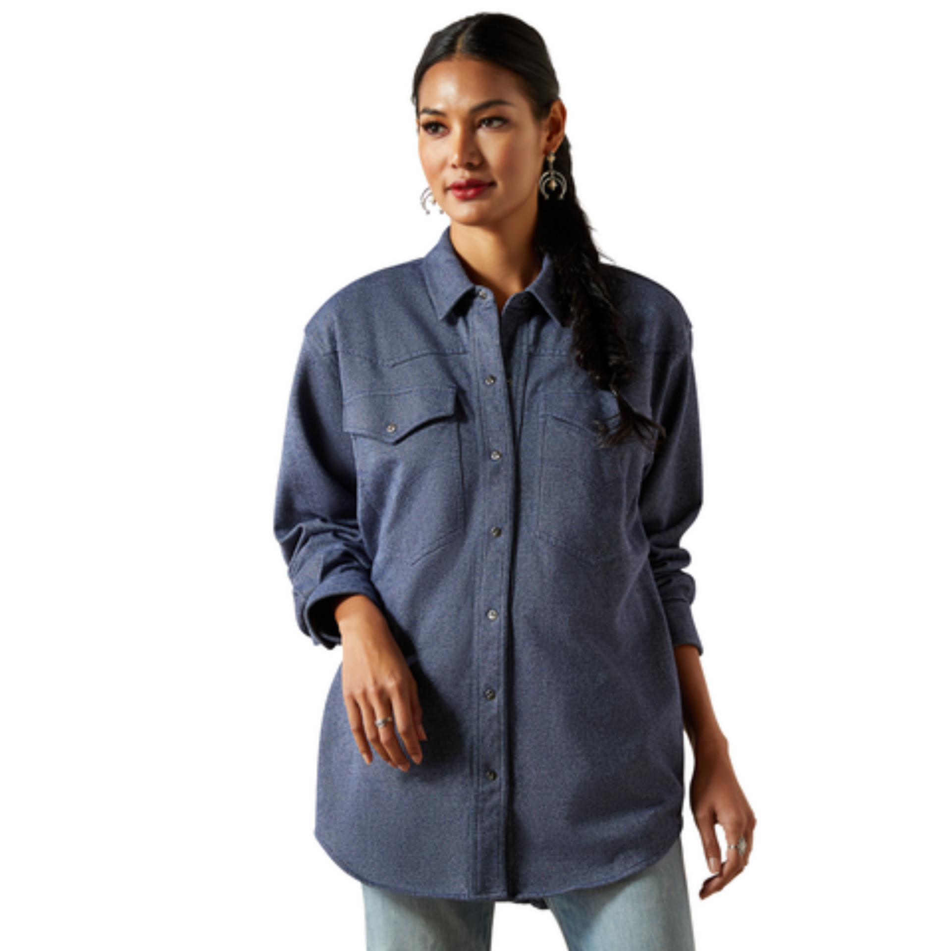 Picture of Ariat 10062791 Mercantile Indigo Shirt Jacket