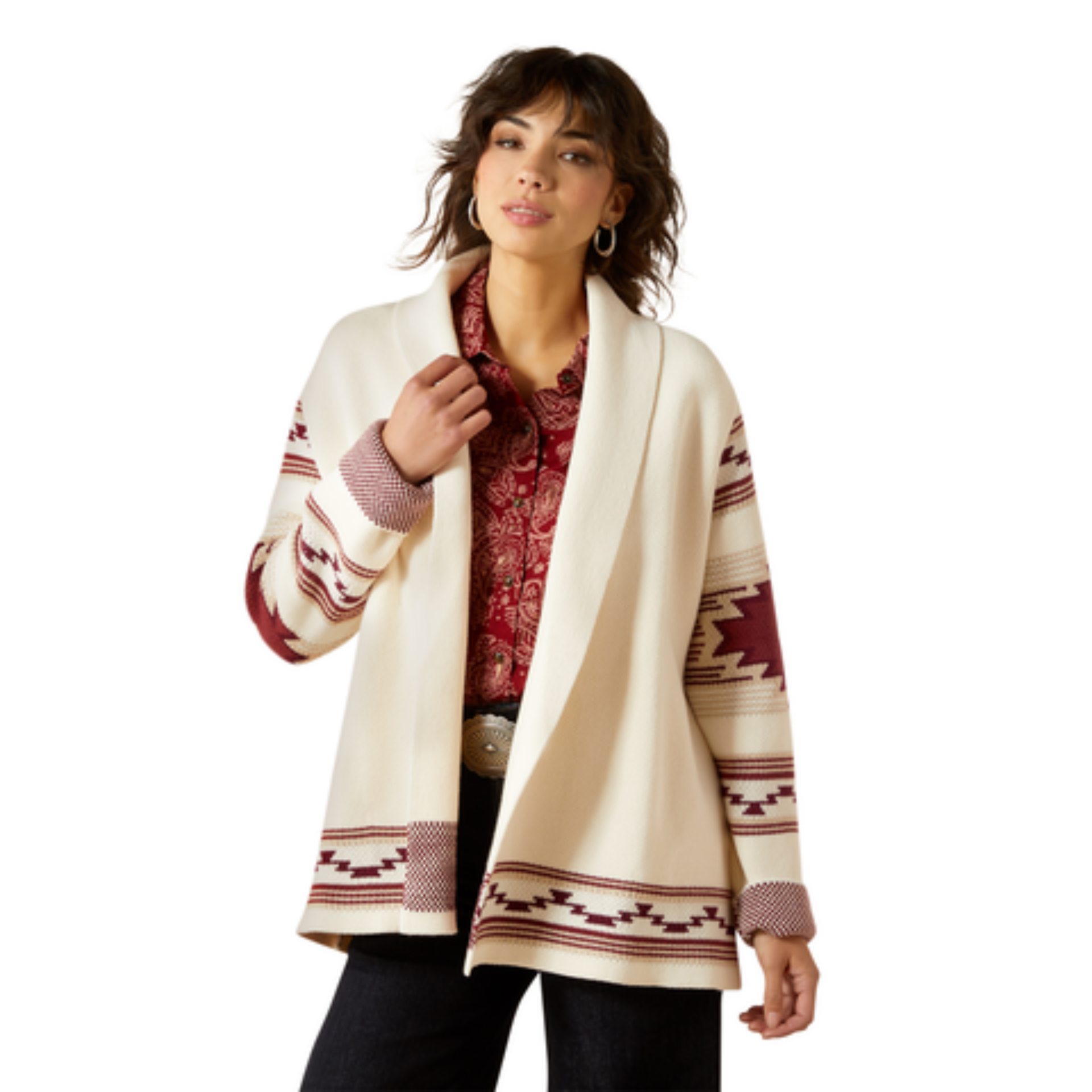 Picture of Ariat 10062797 Westward Wrap Sweater