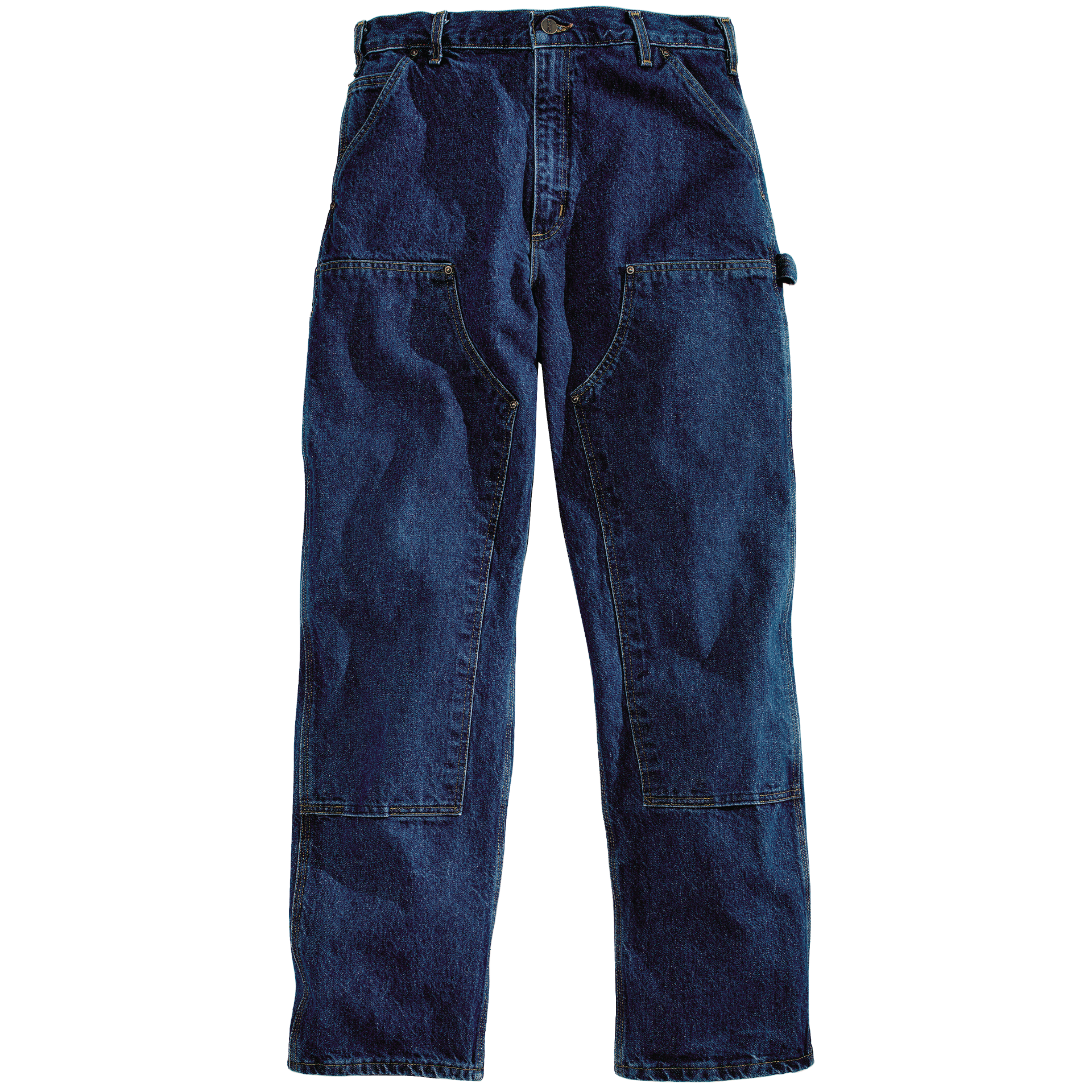 Picture of Carhartt B73 Mens Loose Fit Heavyweight Denim Double-Front Utility Logger Jean
