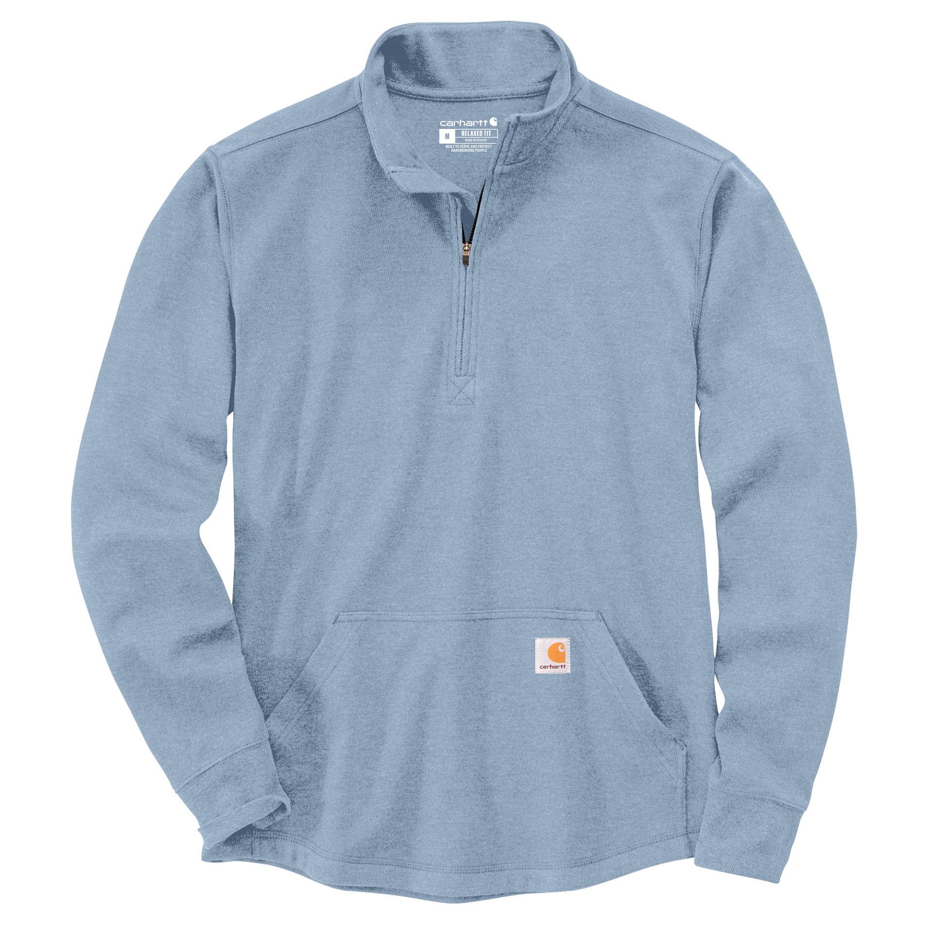 Picture of Carhartt 104428 Mens Relaxed Fit Heavyweight Long-Sleeve 1/2-Zip Thermal Shirt