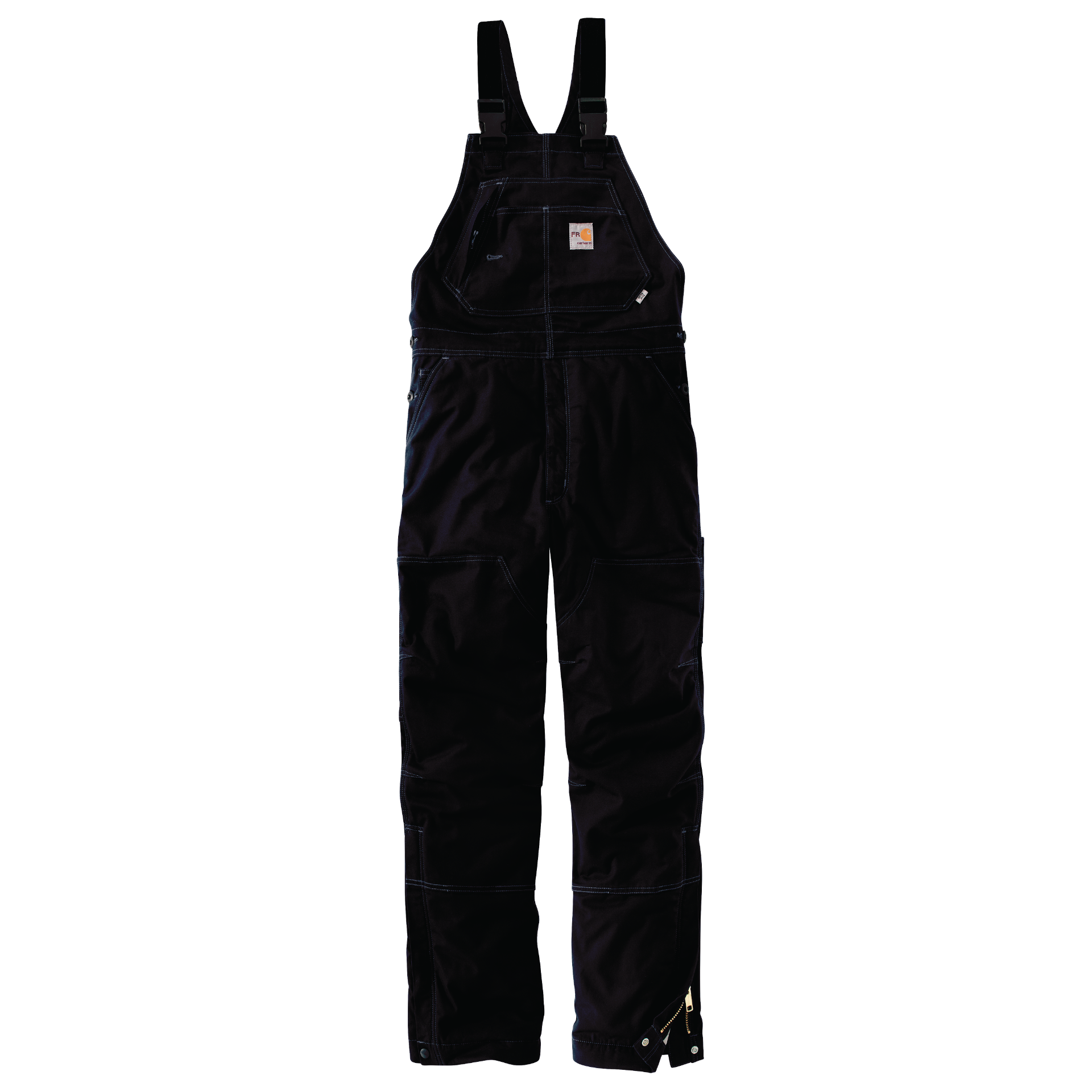 Picture of Carhartt 102691 Mens Flame Resistant Loose Fit Quick Duck Insulated Bib Overall