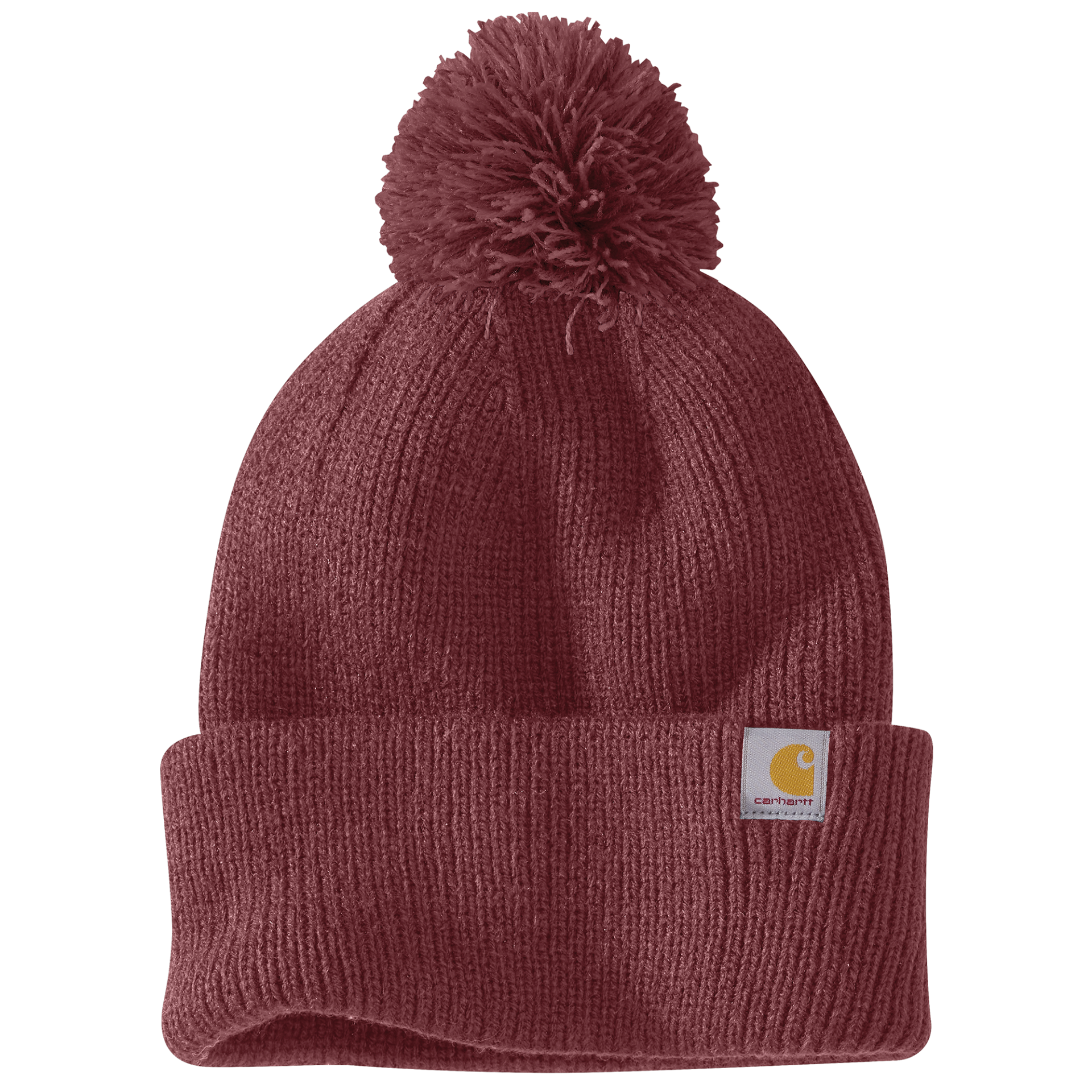 Picture of Carhartt 106003 Womens Knit Pom-Pom Cuffed Beanie