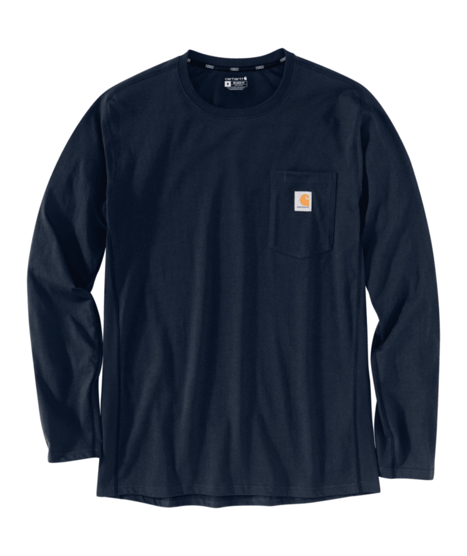 Picture of Carhartt 104617 Mens Force Relaxed Fit Midweight Long-Sleeve Pocket T-Shirt