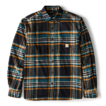 Picture of Carhartt 107010 Mens Rugged Flex Relaxed Fit Midweight Flannel Long-Sleeve Plaid Shirt