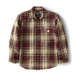 Picture of Carhartt 107013 Mens Loose Fit Heavyweight Flannel Long-Sleeve Plaid Shirt