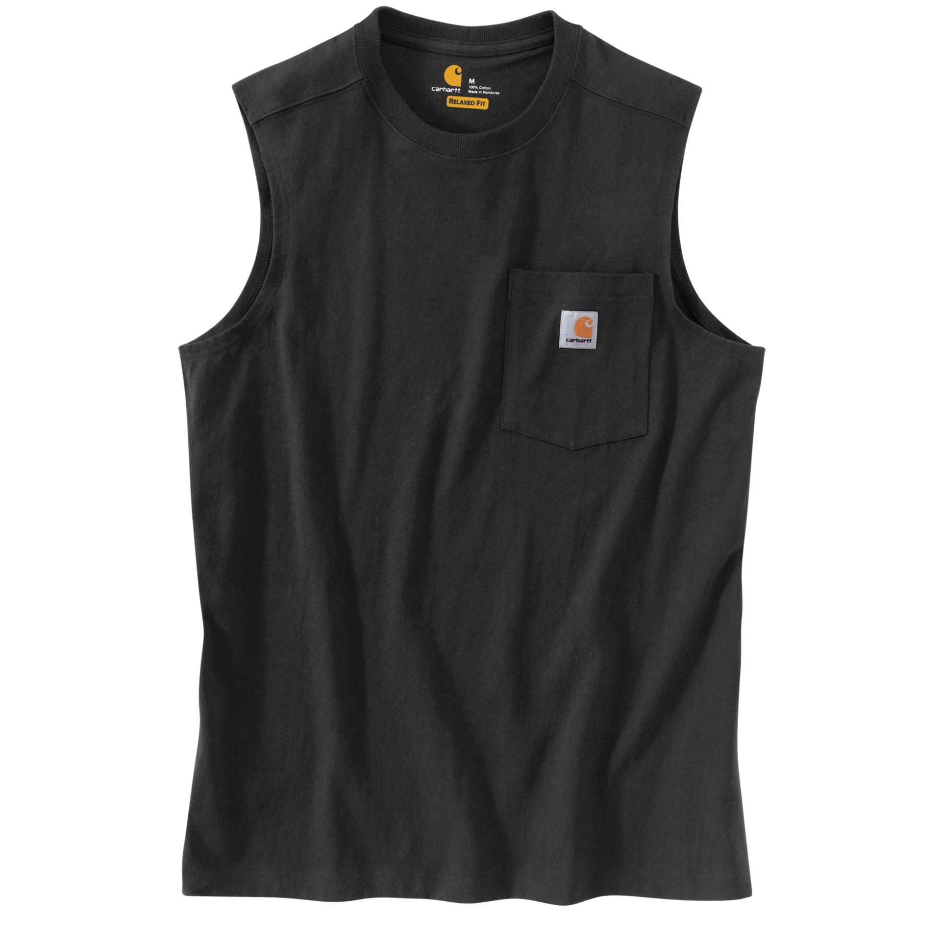 Picture of Carhartt 100374 Mens Dearborn Relaxed Sleeveless T-Shirt