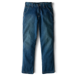 Picture of Carhartt 102808 Mens Relaxed Straight Rugged Flex™ Denim Dungaree