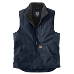 Picture of Carhartt 104277 Mens Washed Duck Mock-Neck Vest