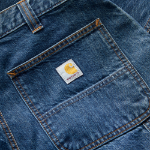 Picture of Carhartt 104941 Mens Loose Straight Denim Dungaree