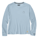 Picture of Carhartt 106632 Womens Force Sun Defender™ Relaxed LS Logo T-Shirt
