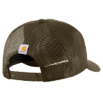 Picture of Carhartt 107341 Mens Canvas Mesh-Back Embossed Cap