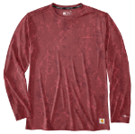 Picture of Carhartt 107500 Mens Force Sun Defender™ Relaxed Print LS T-Shirt