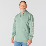 Picture of Carhartt 107930 Mens Marquette Shamrock Script Sweatshirt