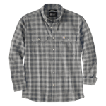 Picture of Carhartt 107109 Mens Bozeman Relaxed LS Plaid Shirt