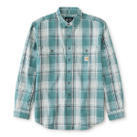 Picture of Carhartt 104507 Mens FR LS Plaid Shirt