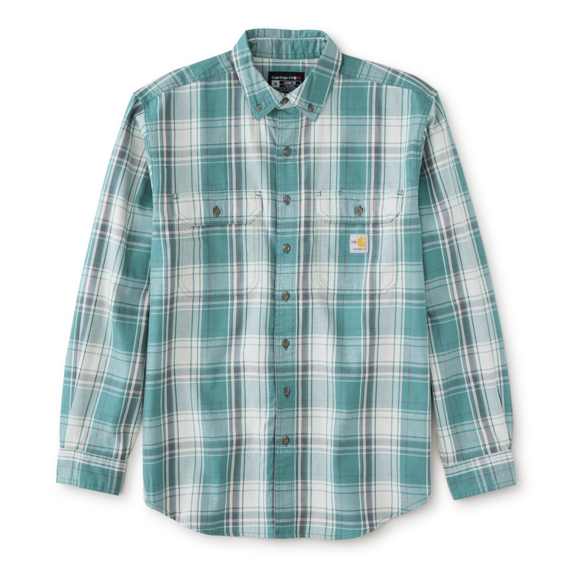 Picture of Carhartt 104507 Mens FR LS Plaid Shirt