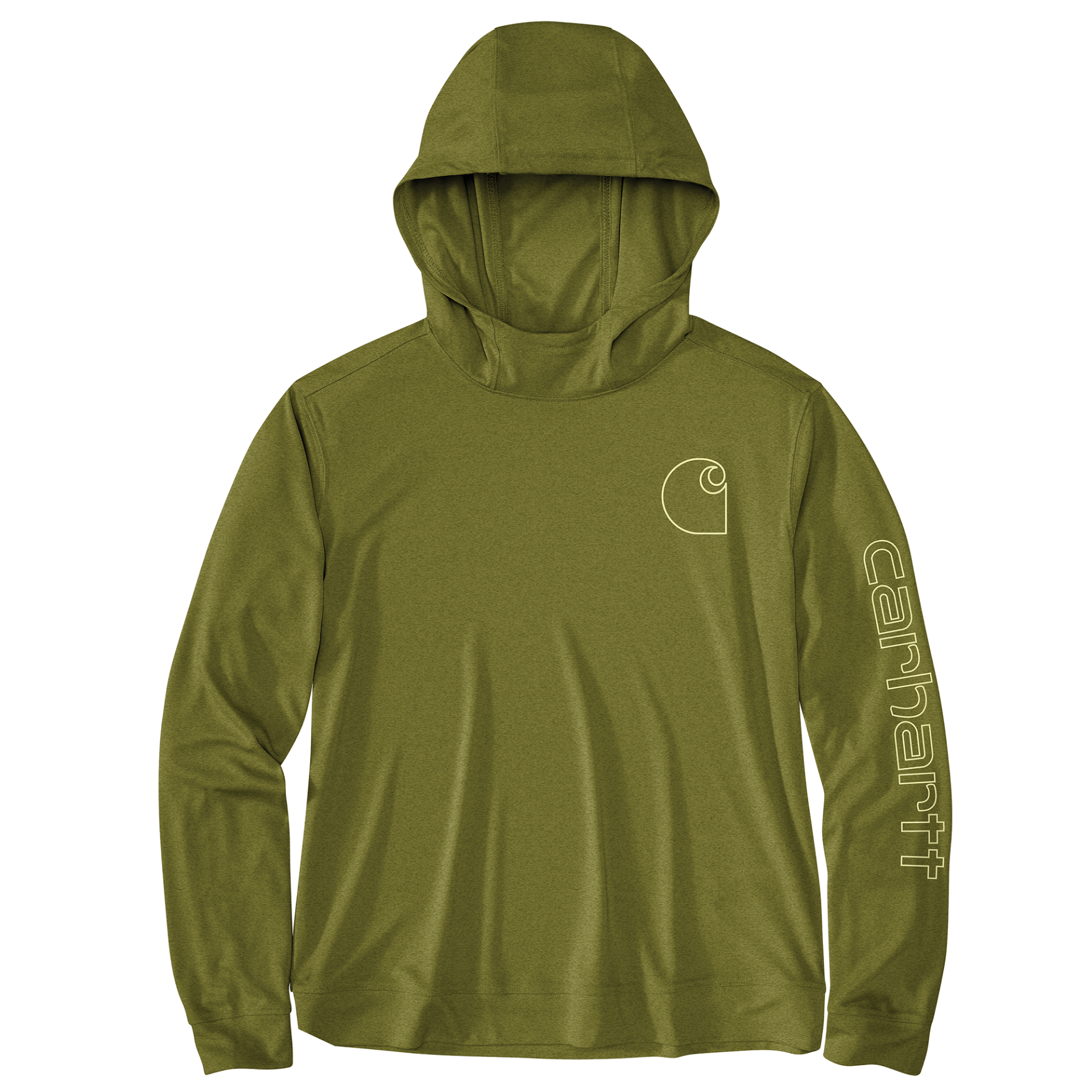 Picture of Carhartt 106236 Womens Force Sun Defender™ Relaxed LS Logo Hoodie
