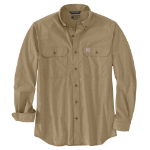 Picture of Carhartt 105291 Mens Force Sun Defender™ Chambray Relaxed LS Shirt
