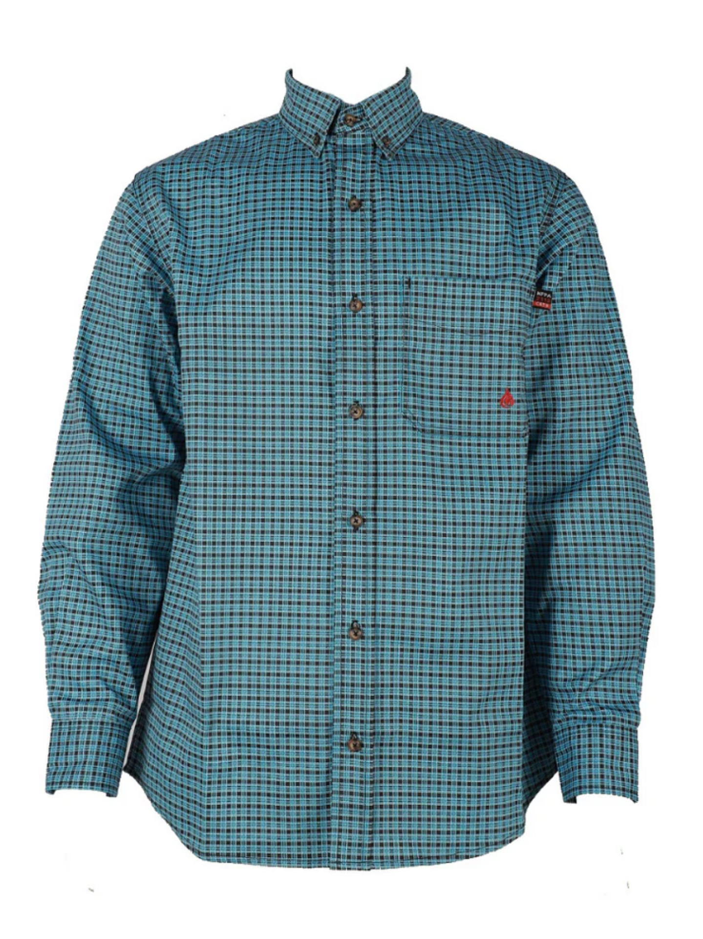 Picture of Forge FR MFRPLDB240 Men's Plaid Long Sleeve Shirt