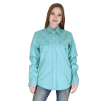 Picture of Forge FR LFRPLDS222  LADIES ASST FR SNAP PLD SHIRT